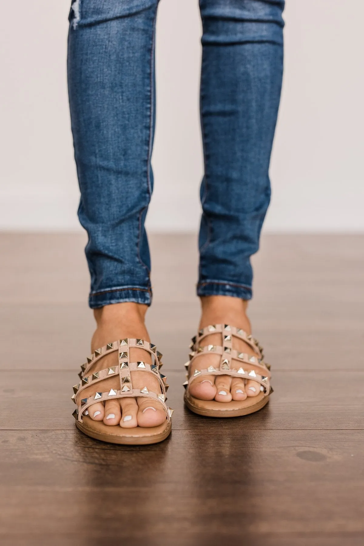 Forever Link Ding-32 Sandals- Taupe