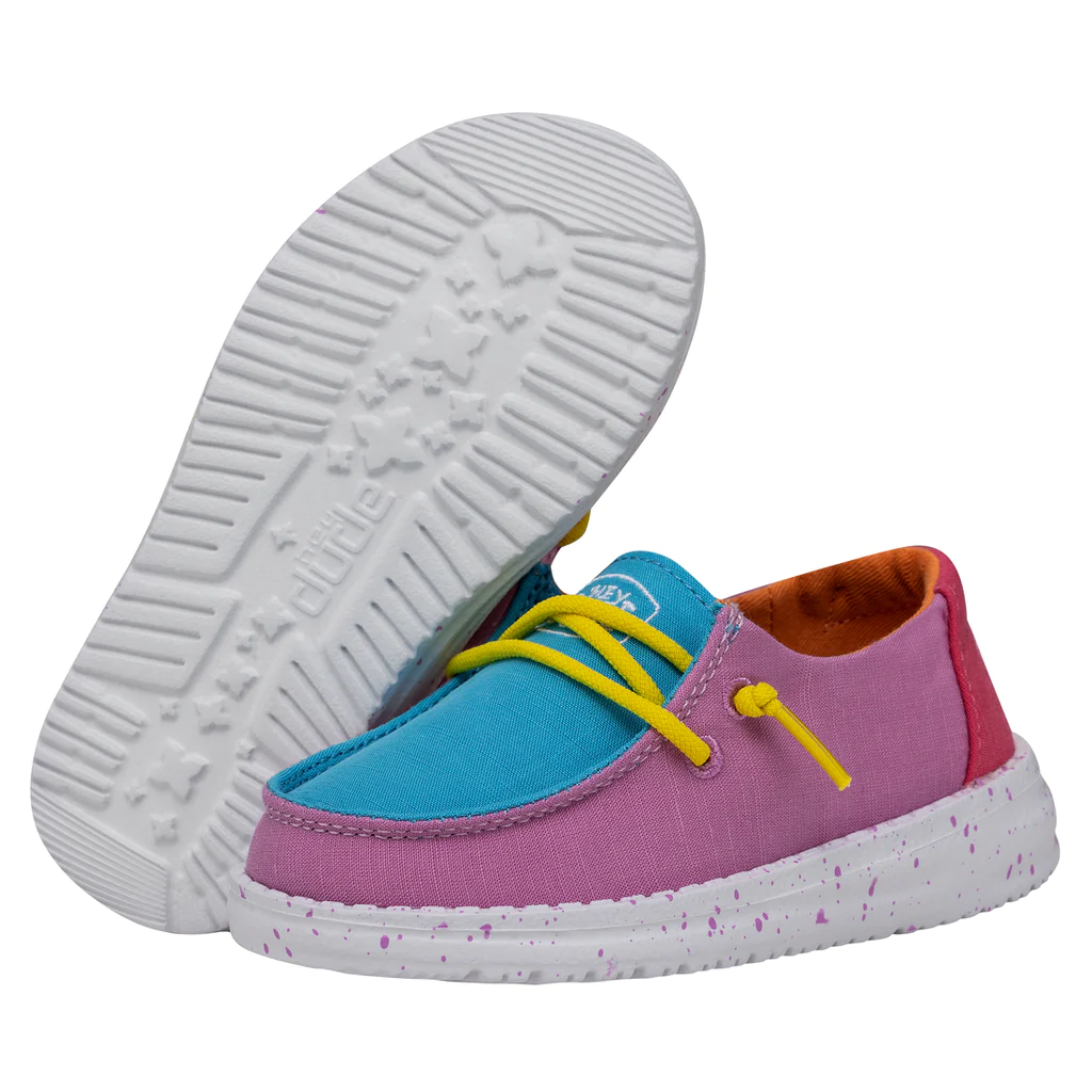 Hey Dude Girl’s Wendy Toddler Slip On Shoes- Color Block