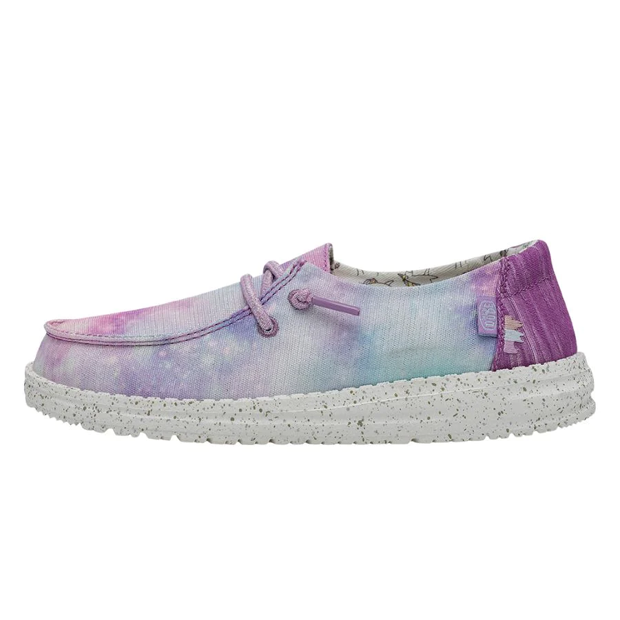 Hey Dude Girl’s Wendy Youth Slip On Shoes- Dreamer Unicorn