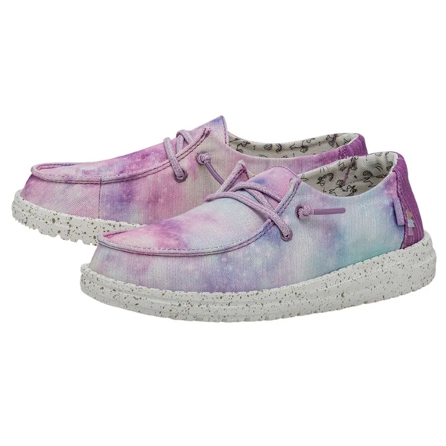 Hey Dude Girl’s Wendy Youth Slip On Shoes- Dreamer Unicorn