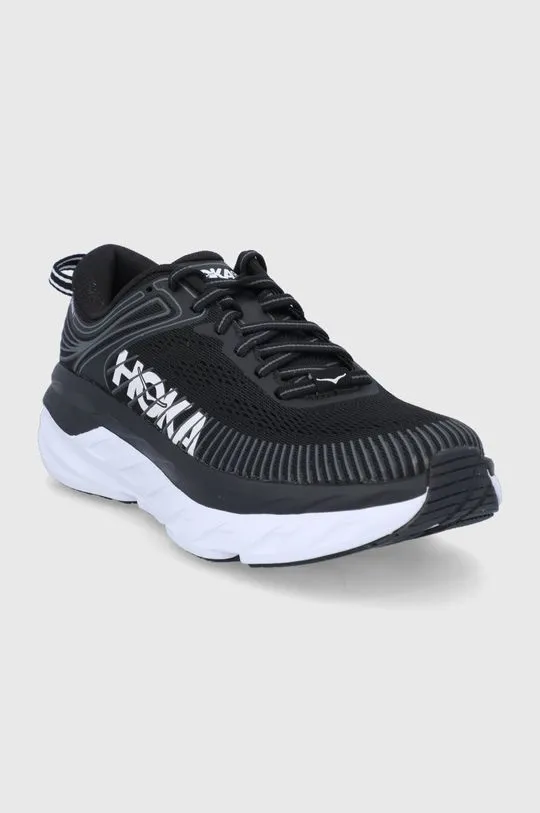 Hoka One One running shoes BONDI 7 black color