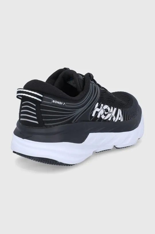 Hoka One One running shoes BONDI 7 black color