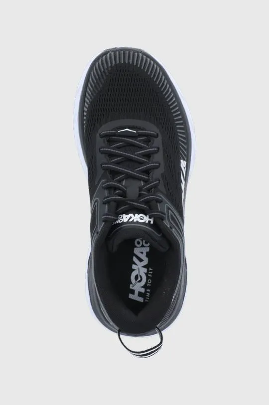 Hoka One One running shoes BONDI 7 black color