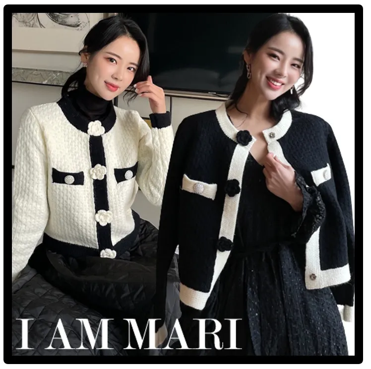 I AM MARI  |Casual Style Street Style Logo Cardigans