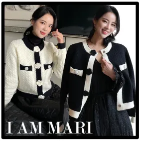 I AM MARI  |Casual Style Street Style Logo Cardigans