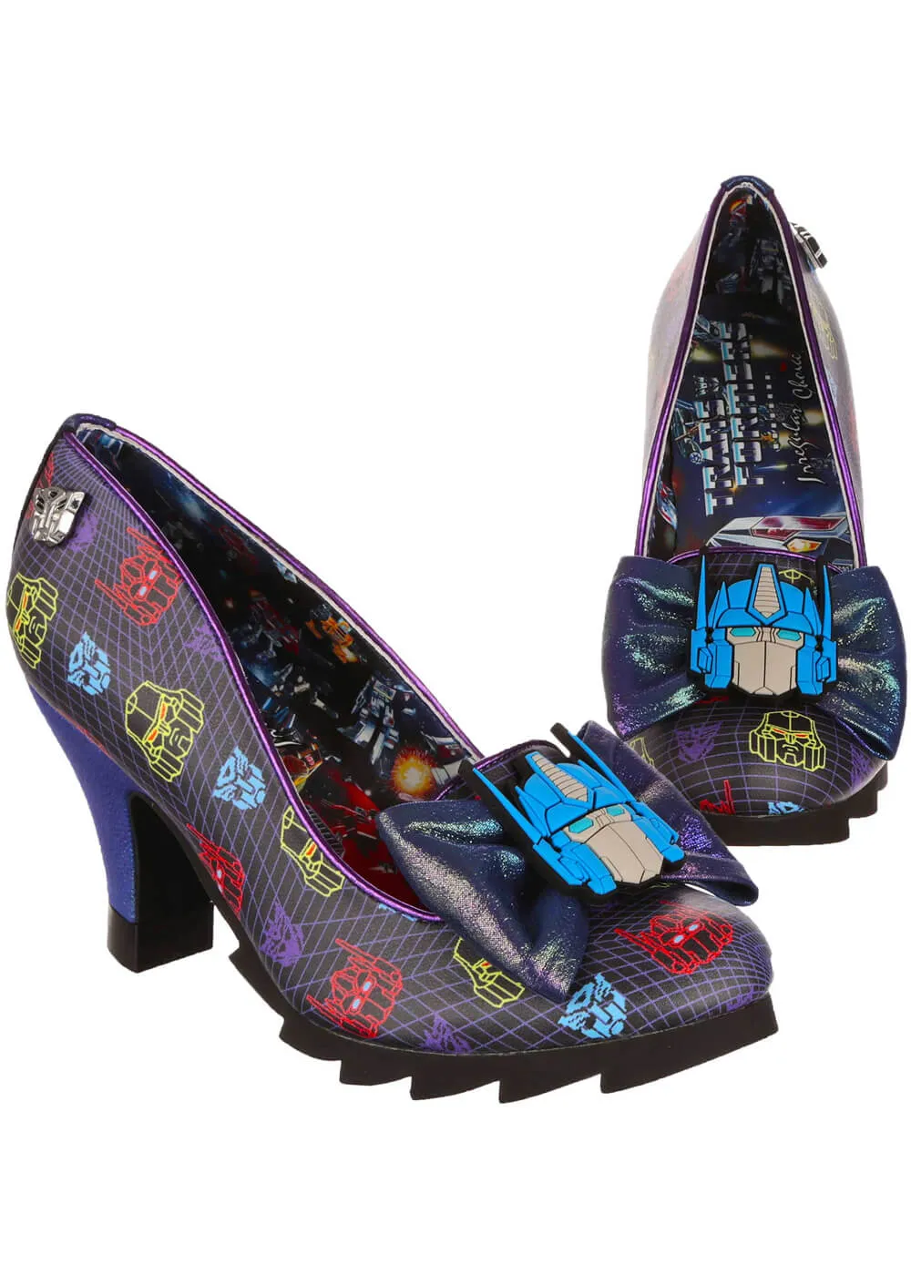 Irregular Choice x Transformers 80's Baby Pumps Black