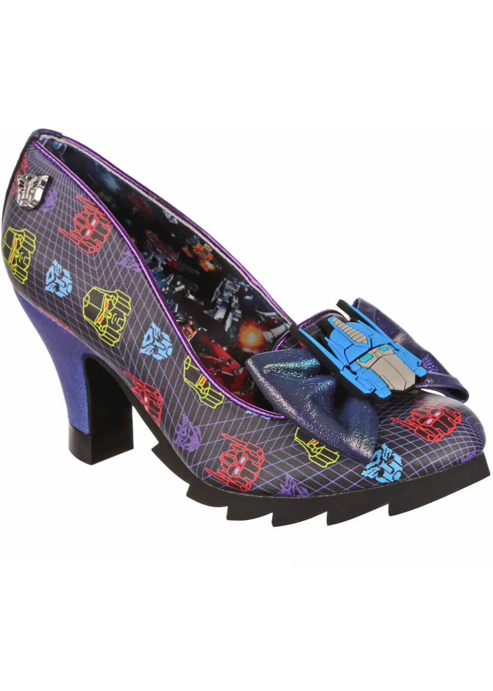 Irregular Choice x Transformers 80's Baby Pumps Black