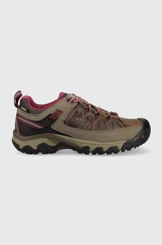 Keen shoes Targhee III WP women's brown color