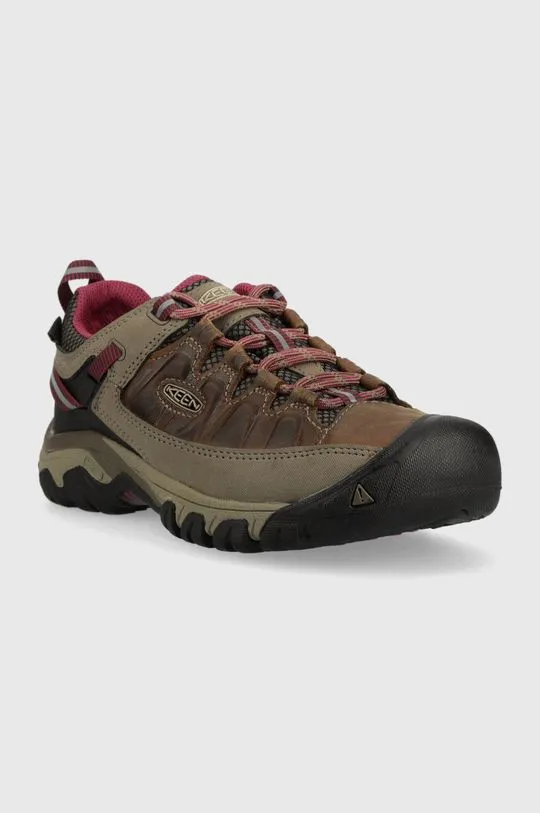 Keen shoes Targhee III WP women's brown color