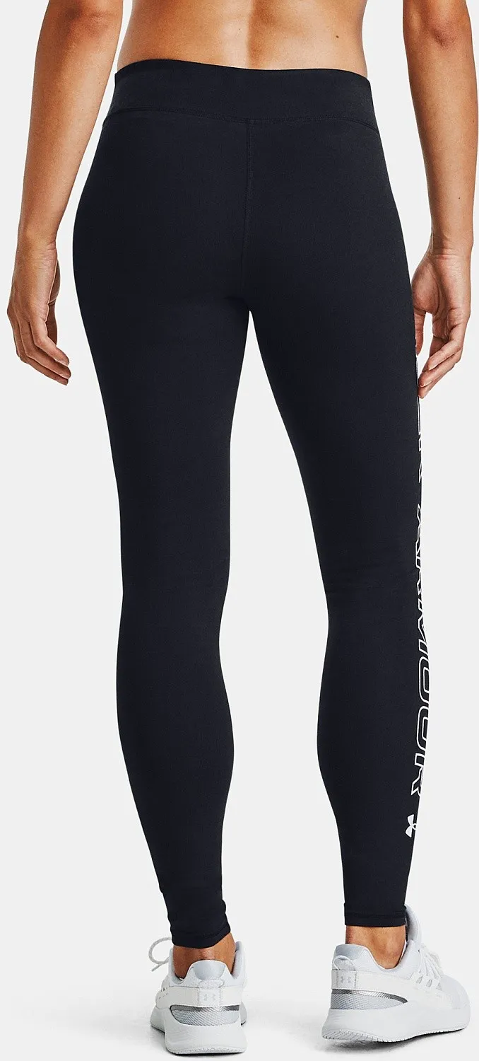 leggings Under Armour Favorite Wordmark - 001/Black/White/White - women´s