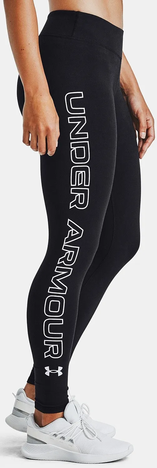 leggings Under Armour Favorite Wordmark - 001/Black/White/White - women´s