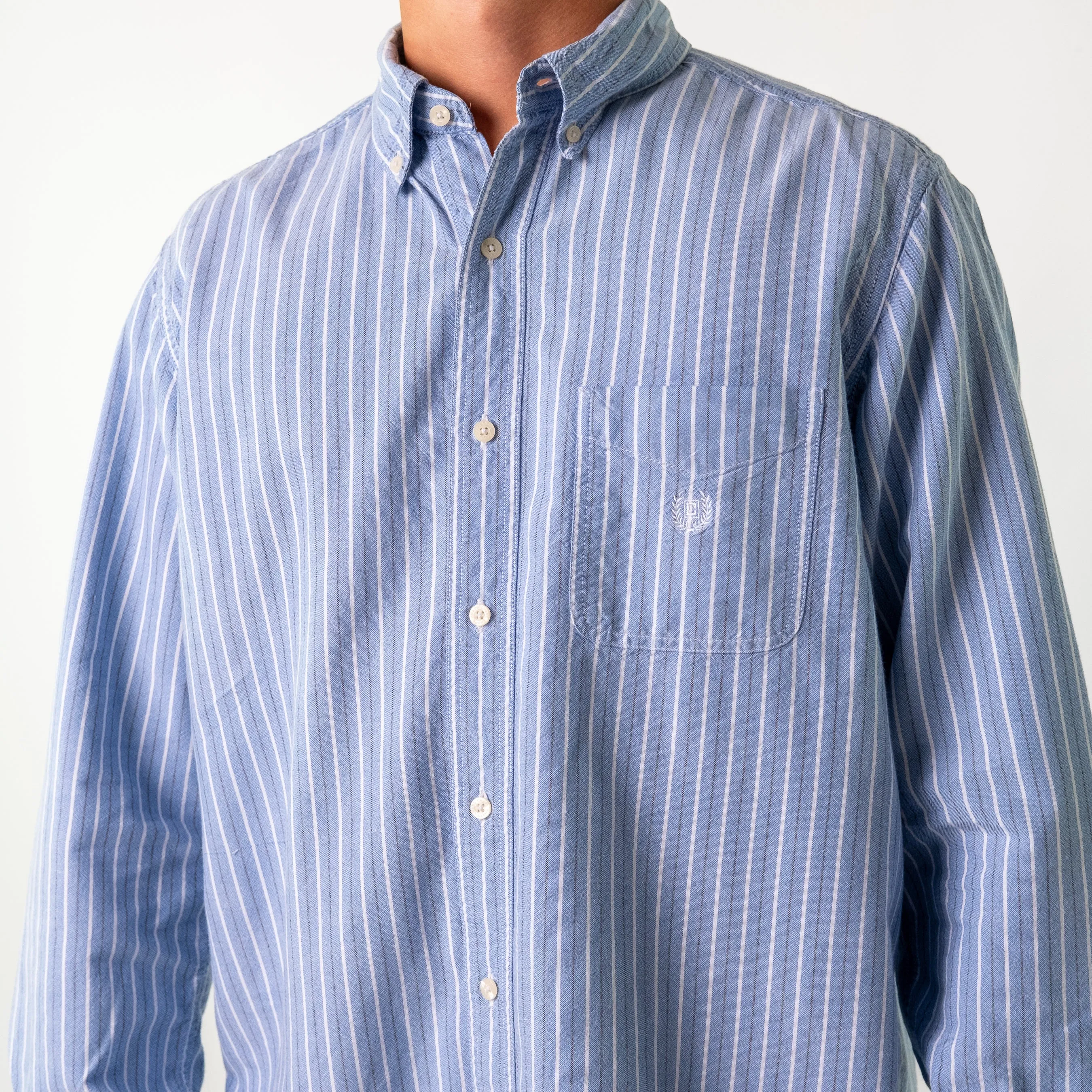 Light Blue 90s Chaps Ralph Lauren Longsleeve Casual Shirt (L)