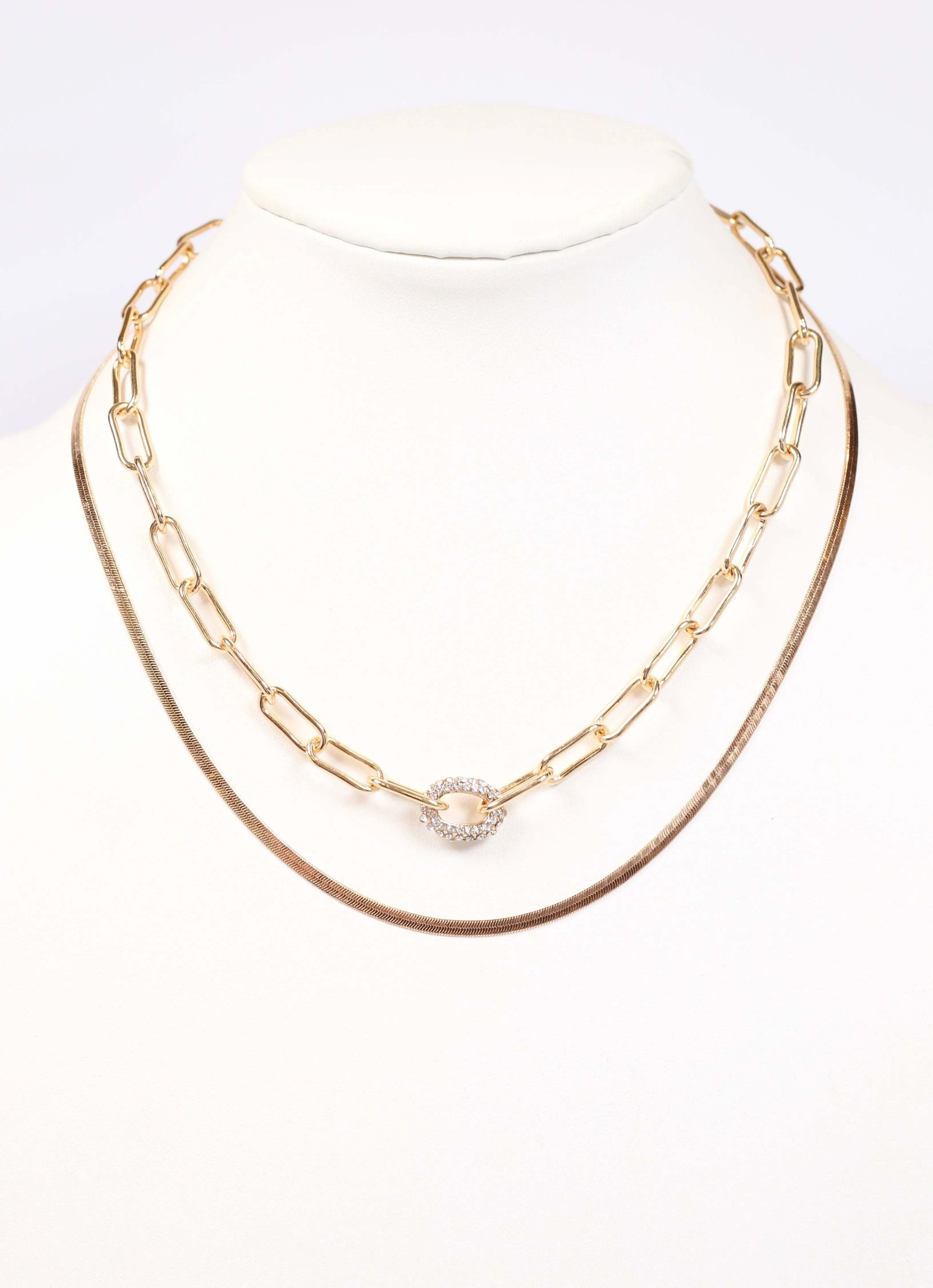 Loren Layered Necklace GOLD