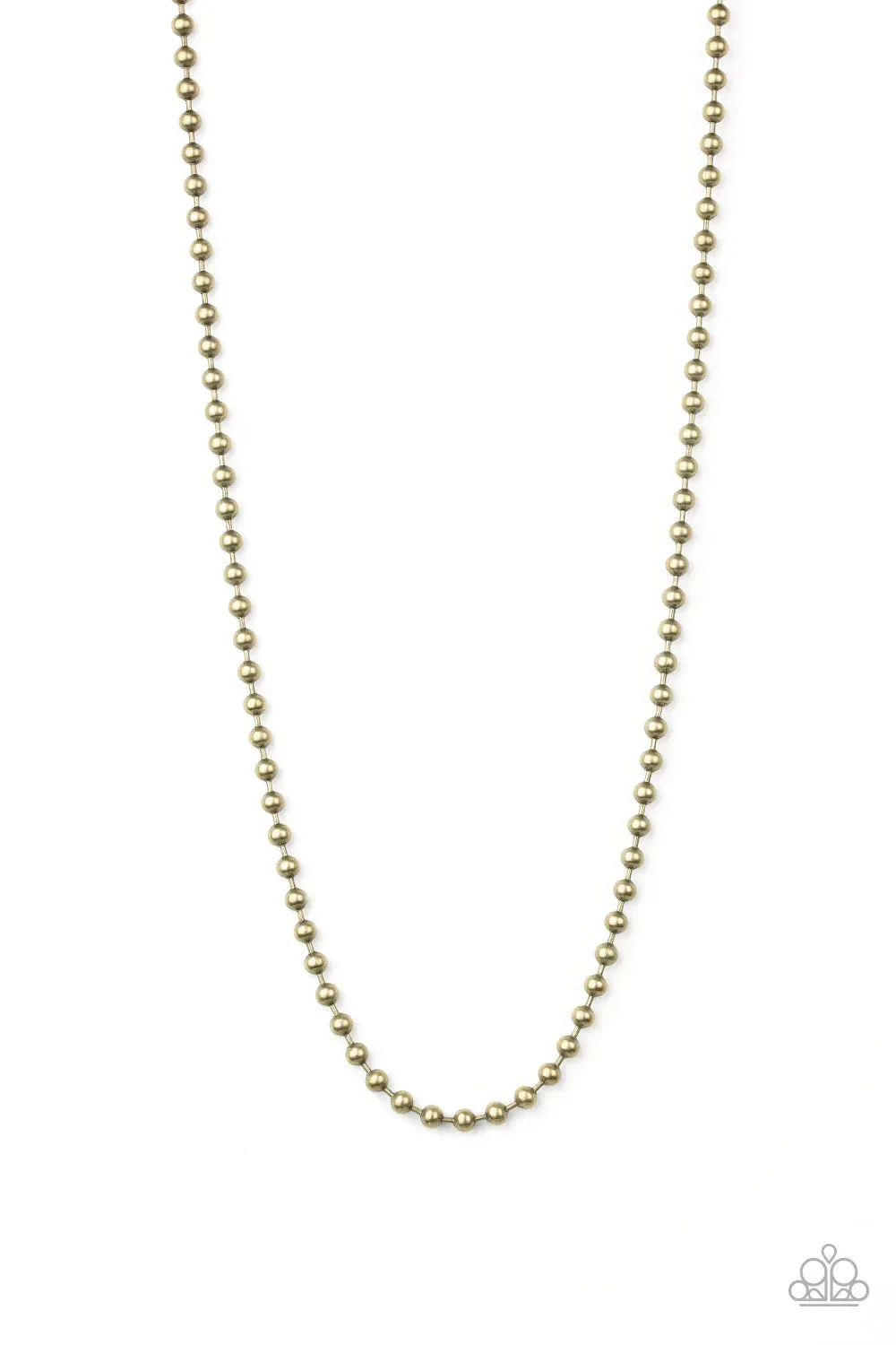 Mardi Gras Madness Brass ~ Paparazzi Necklace