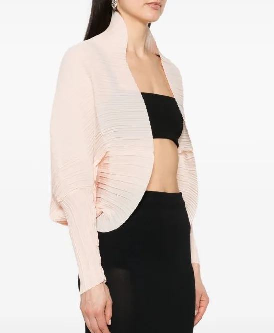 MaxMara  |Plissé-pleated shrug