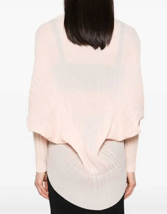 MaxMara  |Plissé-pleated shrug