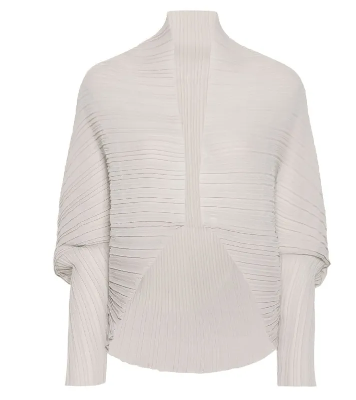 MaxMara  |Plissé-pleated shrug