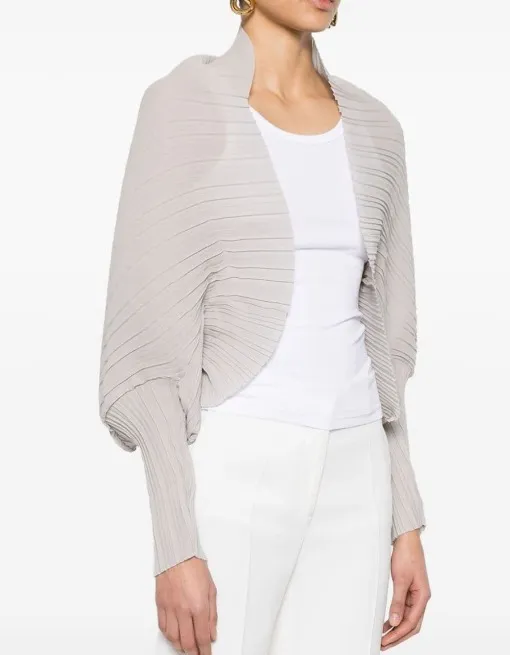 MaxMara  |Plissé-pleated shrug