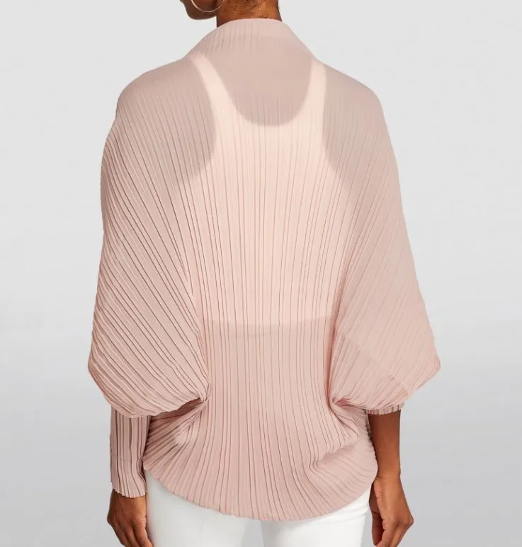 MaxMara  |Plissé-pleated shrug