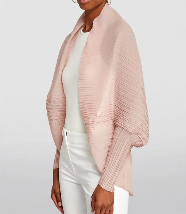 MaxMara  |Plissé-pleated shrug