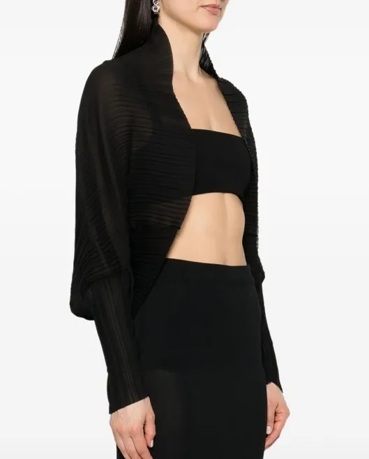 MaxMara  |Plissé-pleated shrug