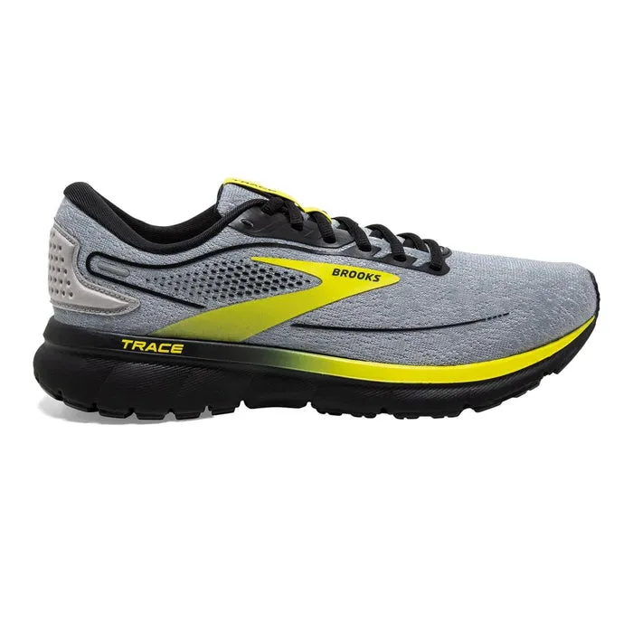 Men's Brooks Trace 2, Black/Alloy/Sulphur, 13 D Medium