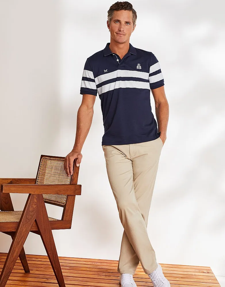 Men's Henley Smart Polo Shirt from Crew Clothing Company