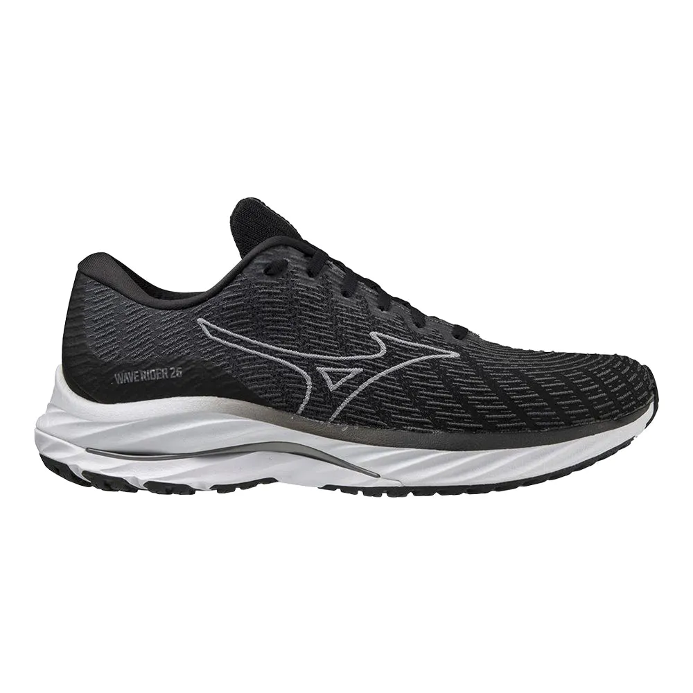 Men's Mizuno Wave Rider 26 SSW, Black-White, 12.5 D Medium