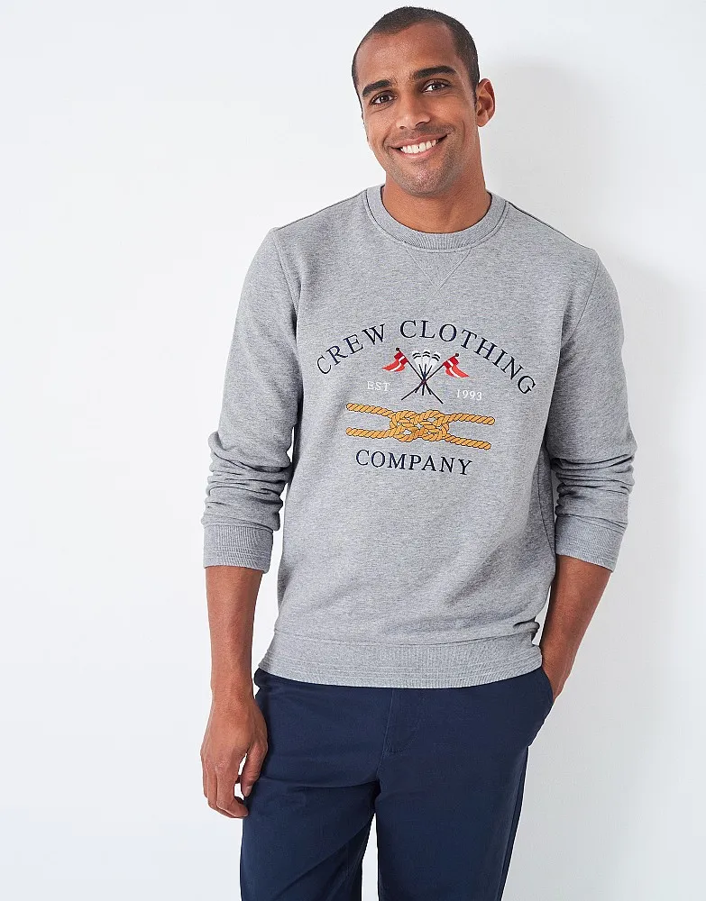 Men's Wobridge Graphic Crew Neck Sweatshirt from Crew Clothing Company