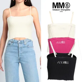 MM6 Maison Margiela  |Casual Style Plain Logo Tanks & Camisoles