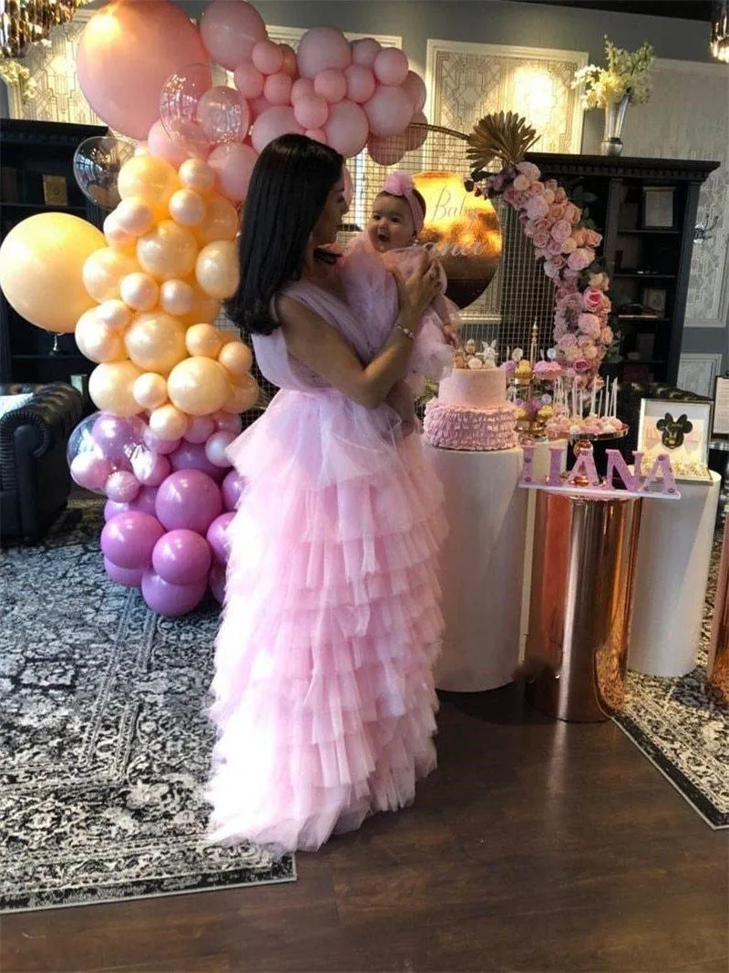 Mom and Baby Ruffle Matching Dresses