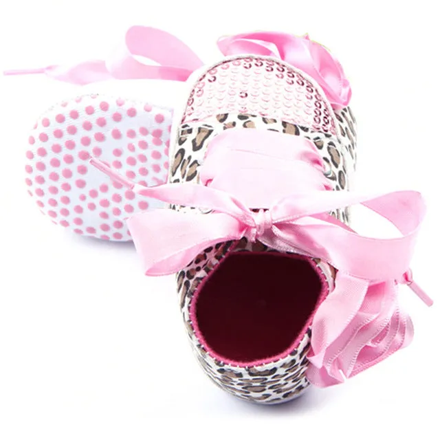 Multi Colors Child Kids Baby Sequin Sneakers Shoes Bling Leopard Toddler Baby Crib First Walkes