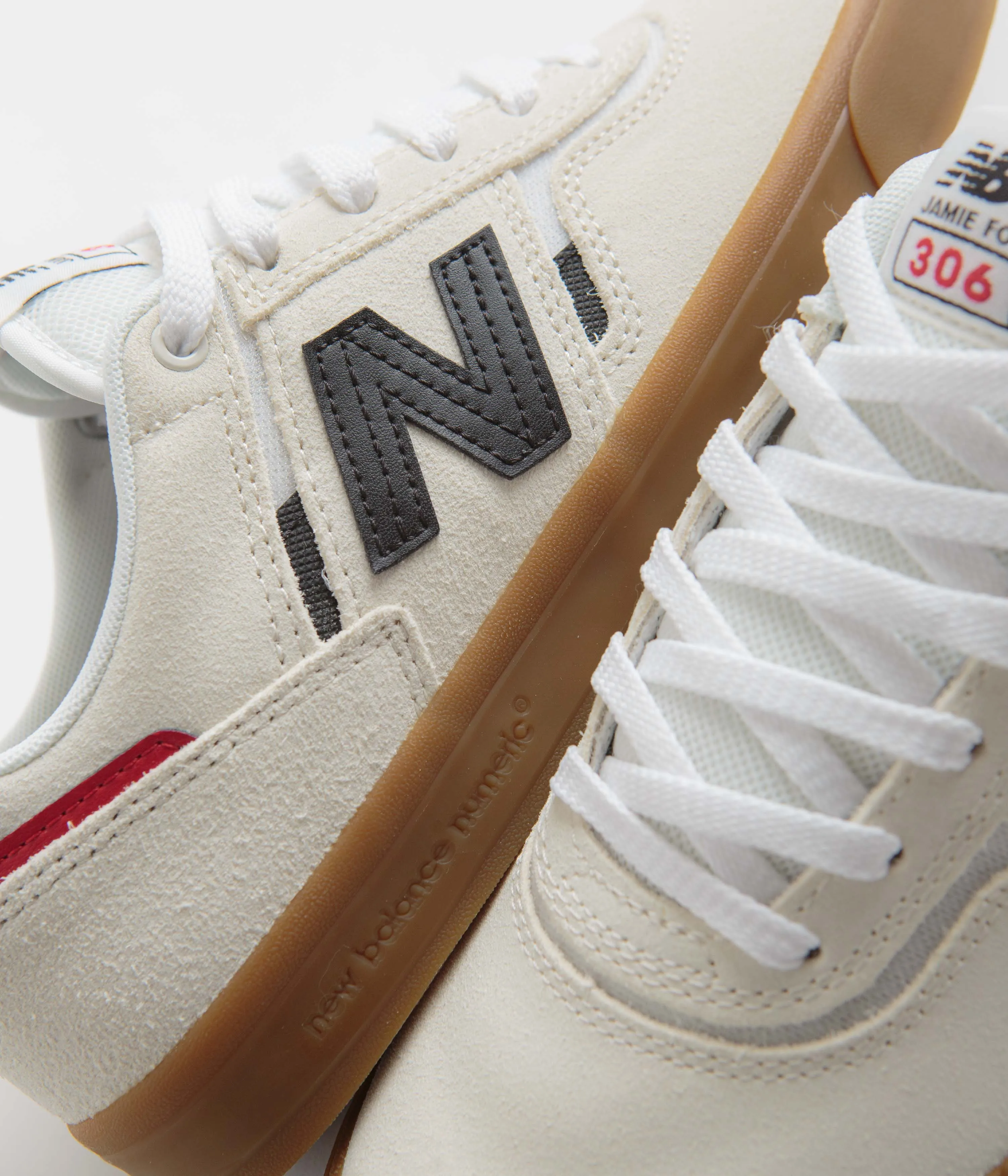 New Balance Numeric 306 Jamie Foy Shoes - Sea Salt / Gum