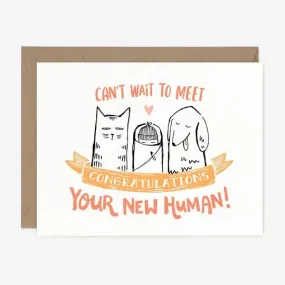 New Human Baby Card