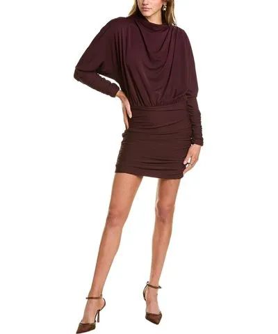 Nicholas Desirae Funnel Neck Dolman Mini Dress