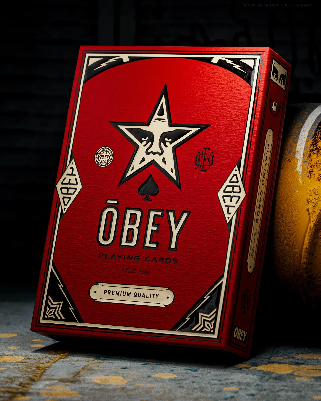 OBEY x Theory 11 Playing Cards – Red Edition | Obey Clothing UK