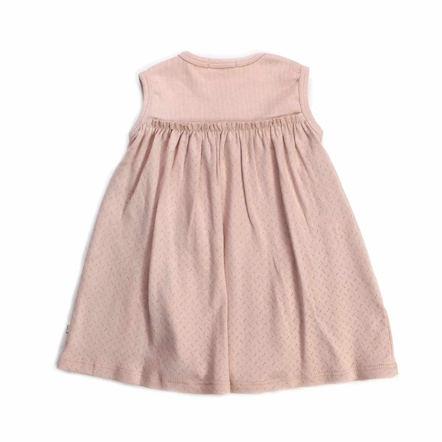 One More In The Family Pink Nude Mini Dress For Baby Girls