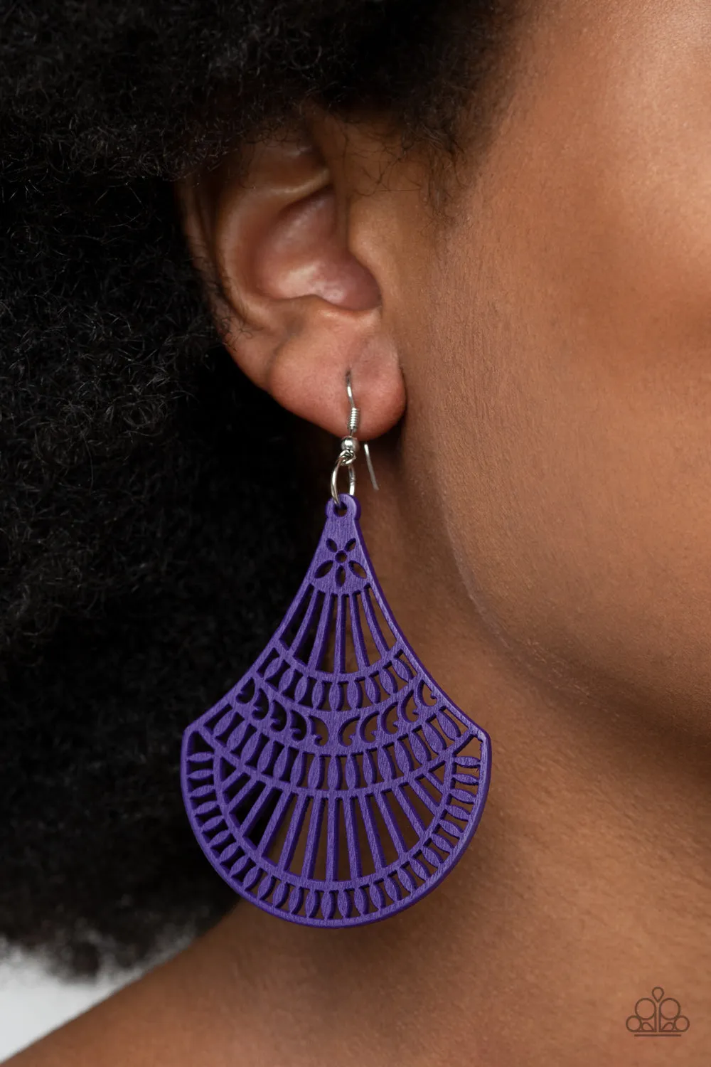 Paparazzi Accessories - Tropical Tempest - Purple Earrings