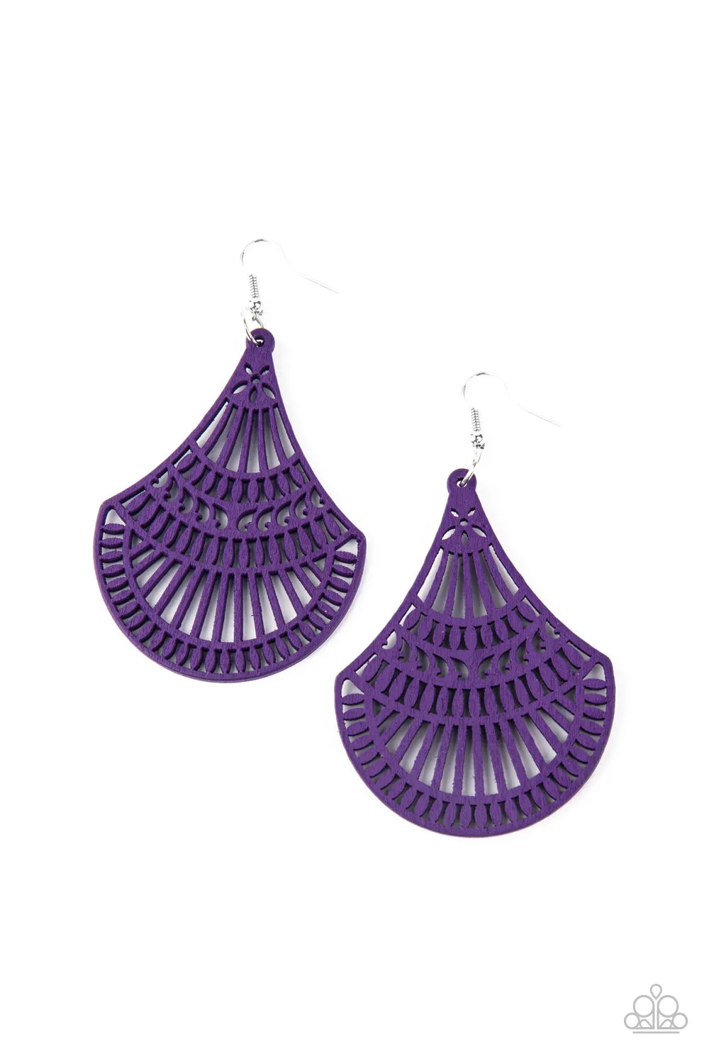 Paparazzi Accessories - Tropical Tempest - Purple Earrings