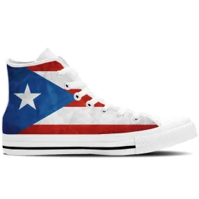 Puerto Rico – Puerto Rican High Top Shoes Converse Style High Top Sneakers