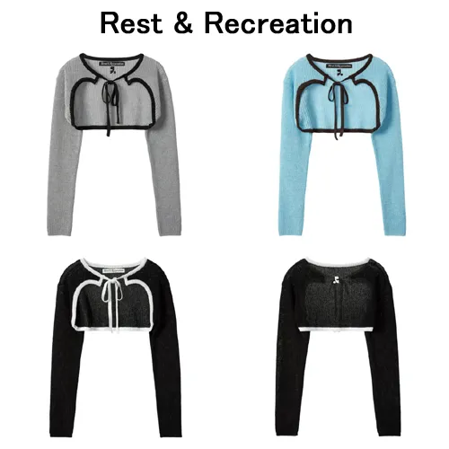 Rest & Recreation  |Street Style Elegant Style Logo Cardigans