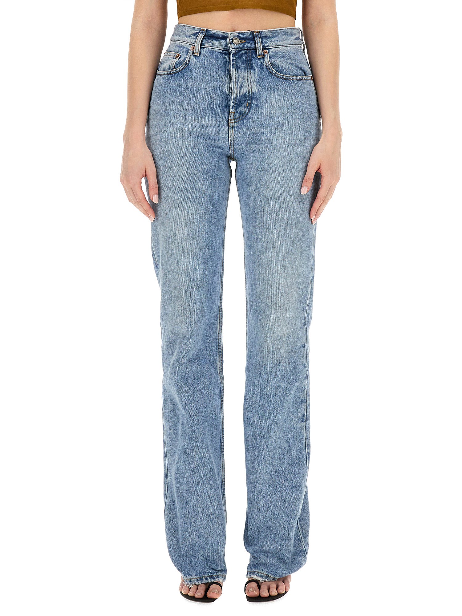 SAINT LAURENT    STRAIGHT DENIM JEANS