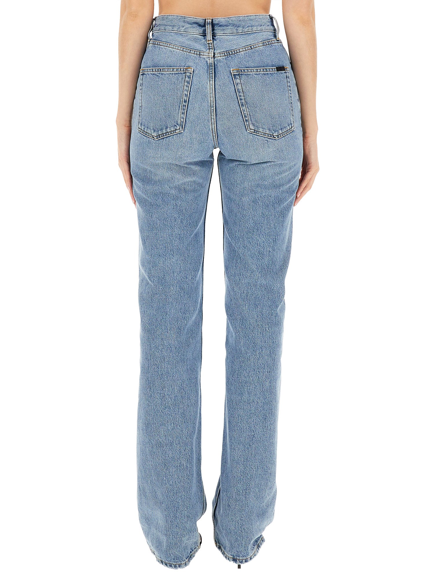 SAINT LAURENT    STRAIGHT DENIM JEANS