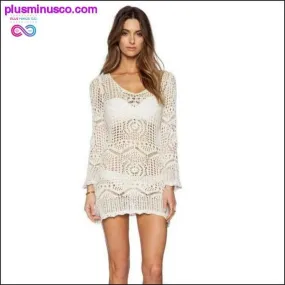 Sexy Girls Women Lace Crochet beach Dress women sexy Cover