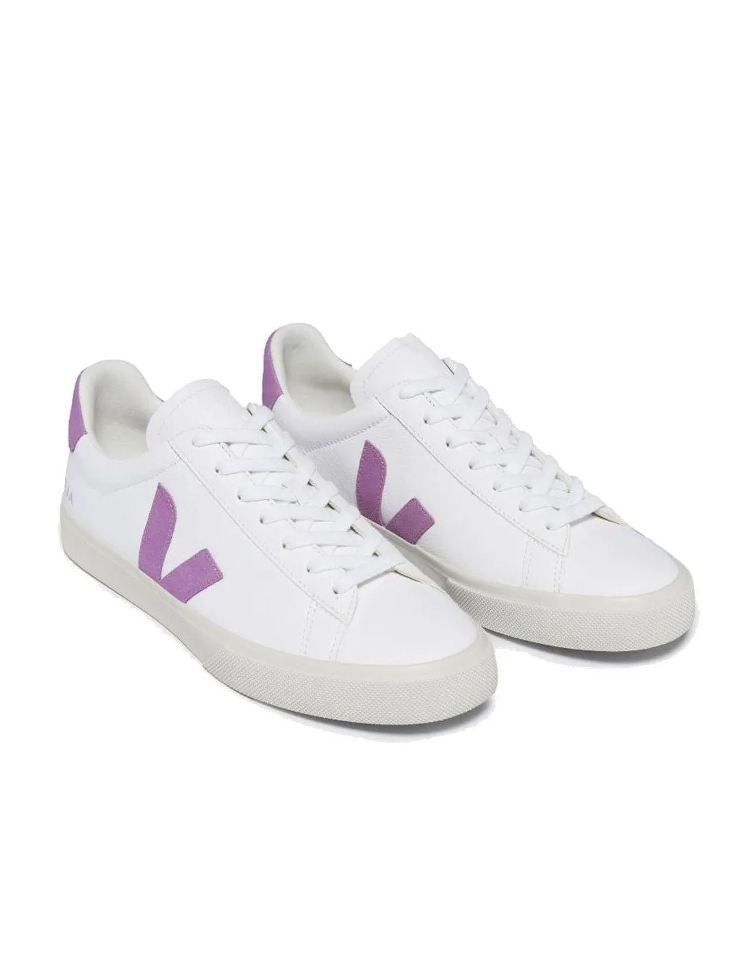 Sneakers Veja donna CP05034 Campo chromefree bianca mulberry