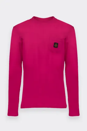 T-SHIRT A MANICA LUNGA FUCSIA