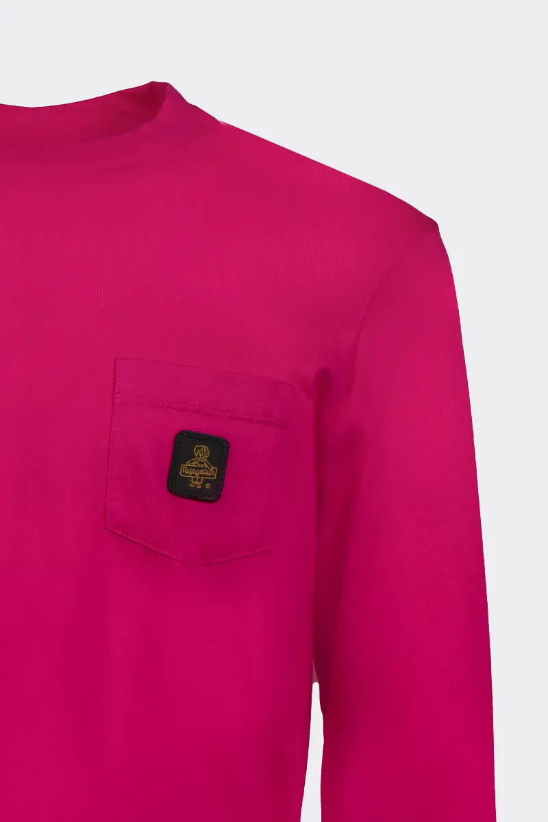 T-SHIRT A MANICA LUNGA FUCSIA