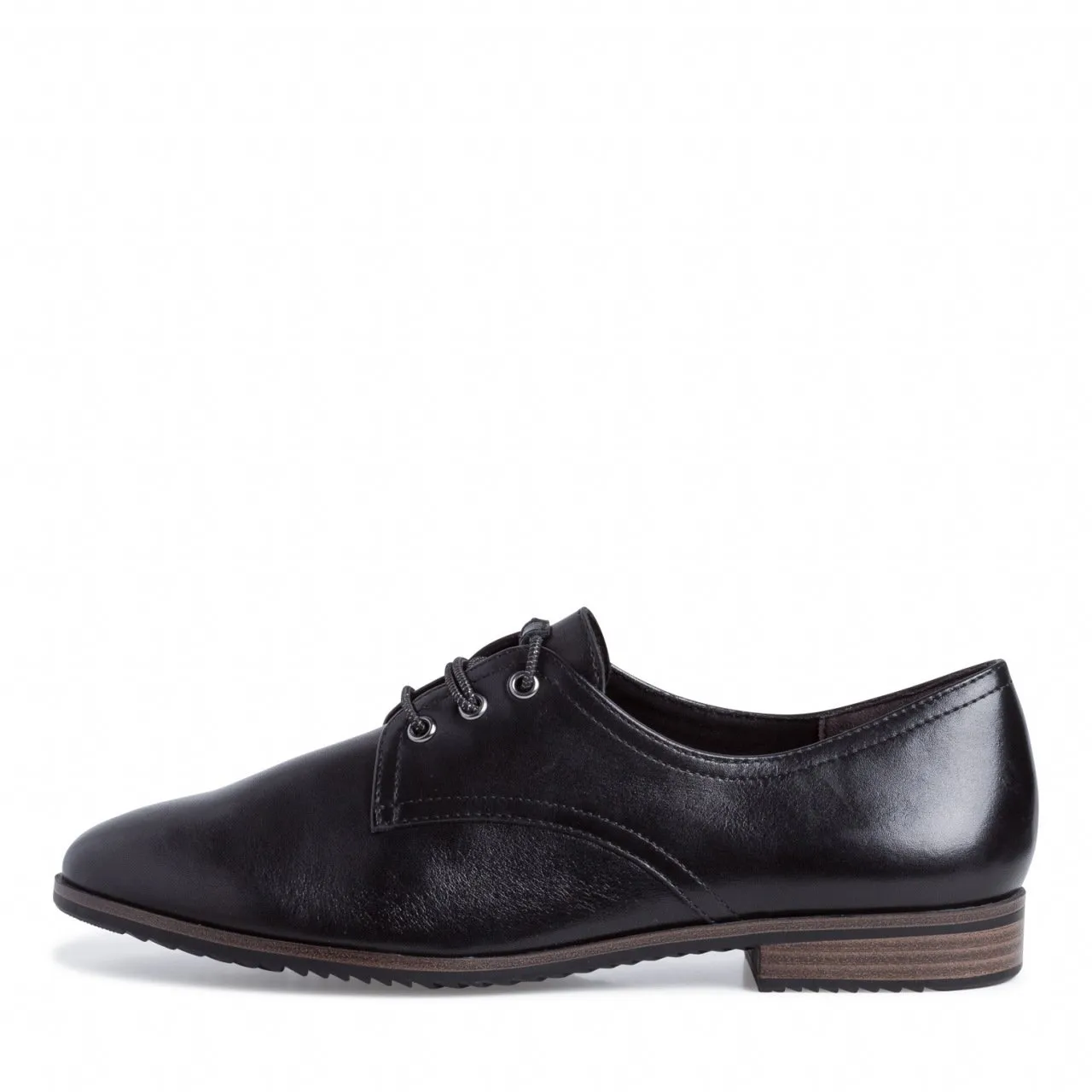 TAMARIS Leather Black Low Shoe