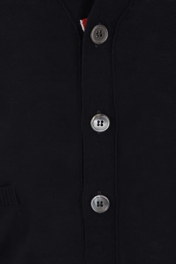 THOM BROWNE  |Wool Plain Designers Outlet Cardigans