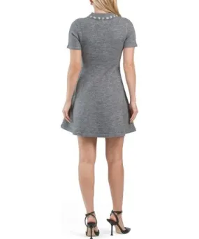 Tj Maxx Flared Knit Mini Dress For Women